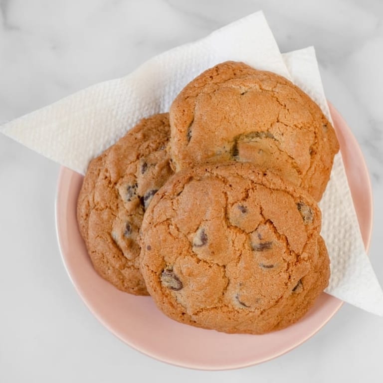 Delicious chocolate chip cookie